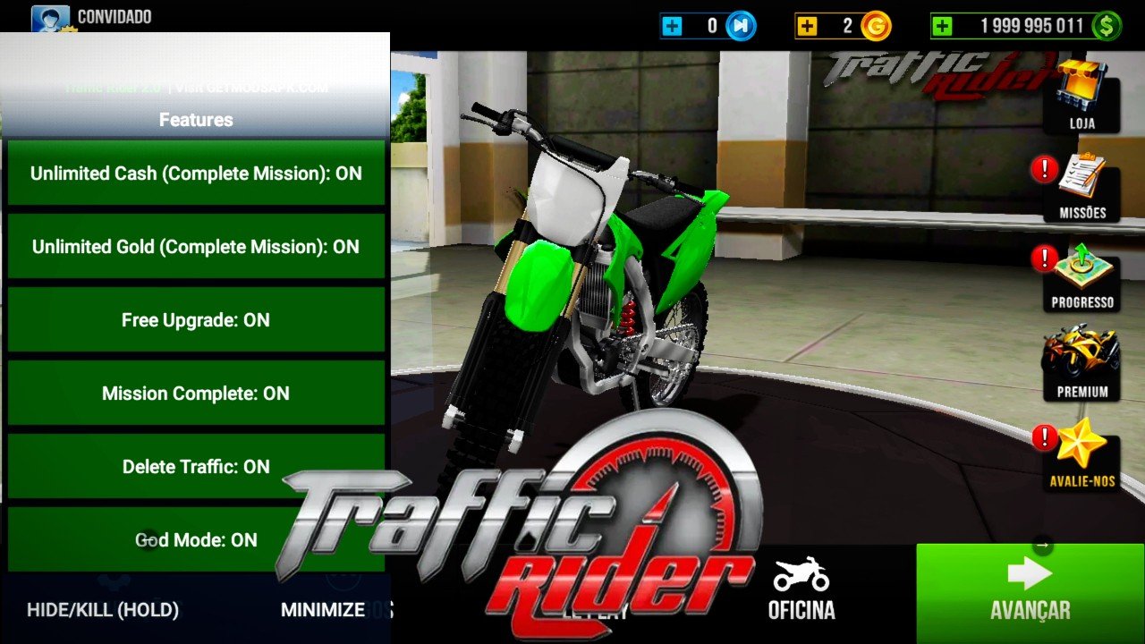 Traffic Rider (MOD MENU) – Unlimited Money | Dinheiro Infinito